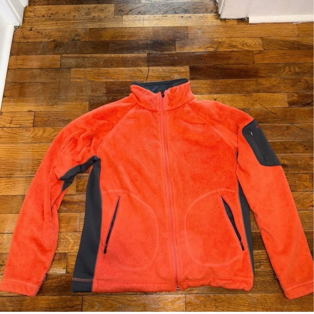 Orange and Gray Columbia Fleece Jacket
